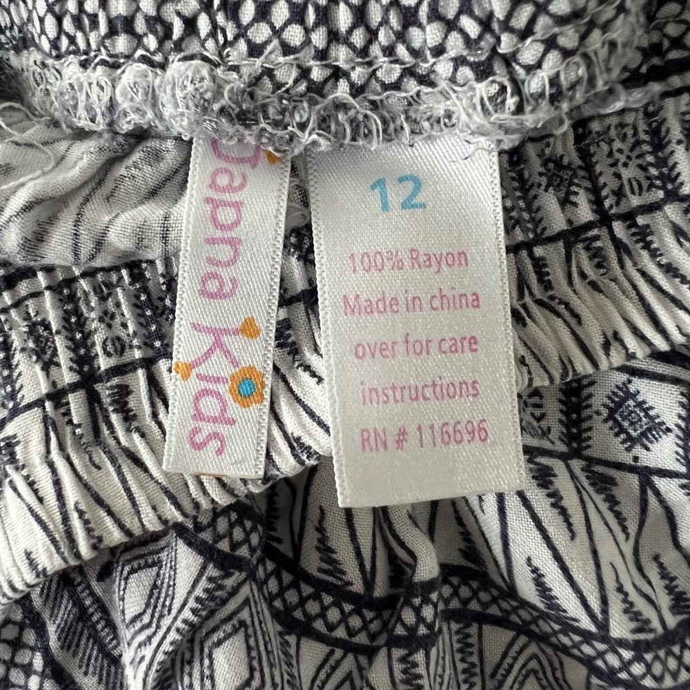 Japan Rayon Flowy Pants Size 12 - Picture 5 of 5